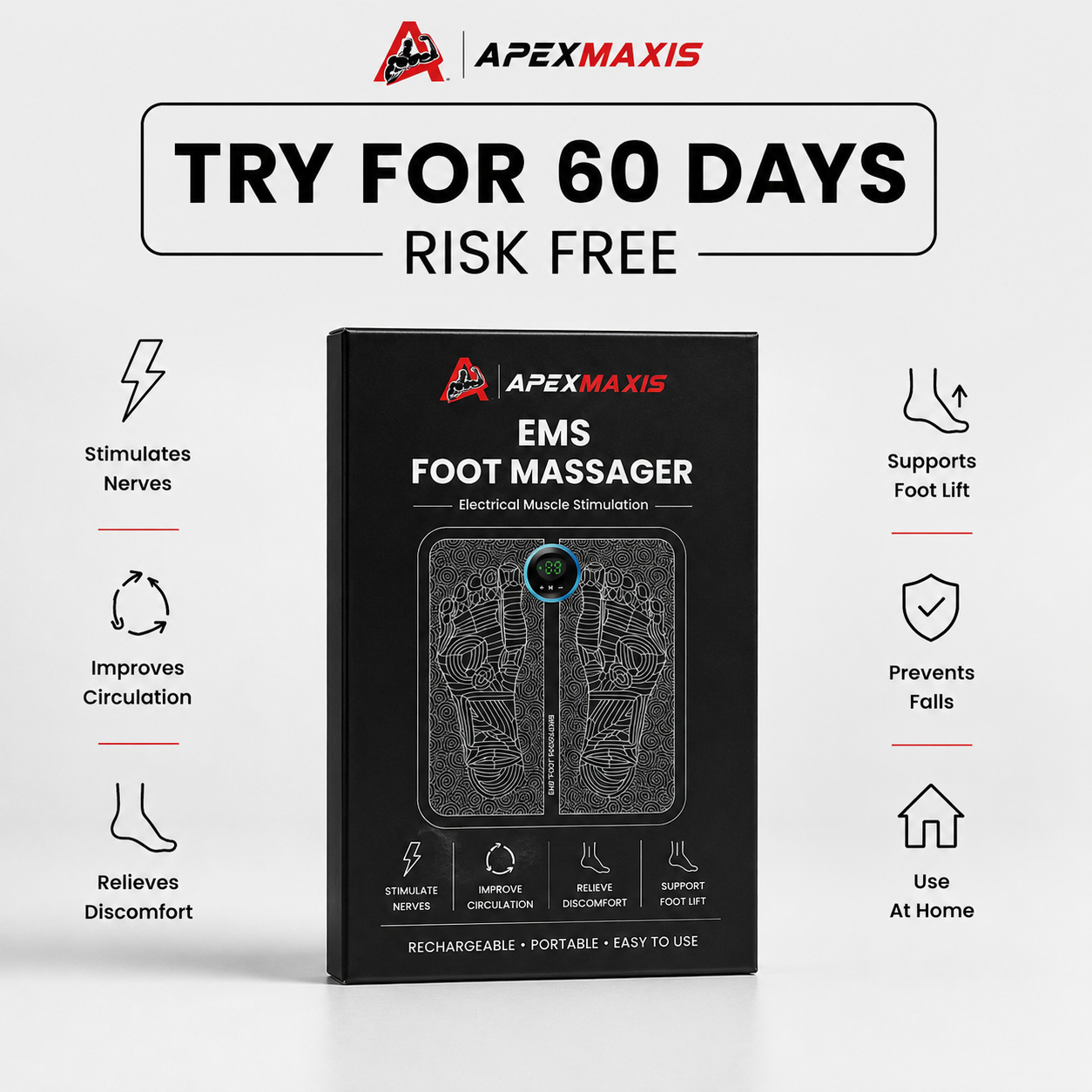 Apexmaxis EMS – Restoring mobility and blood circulation at home