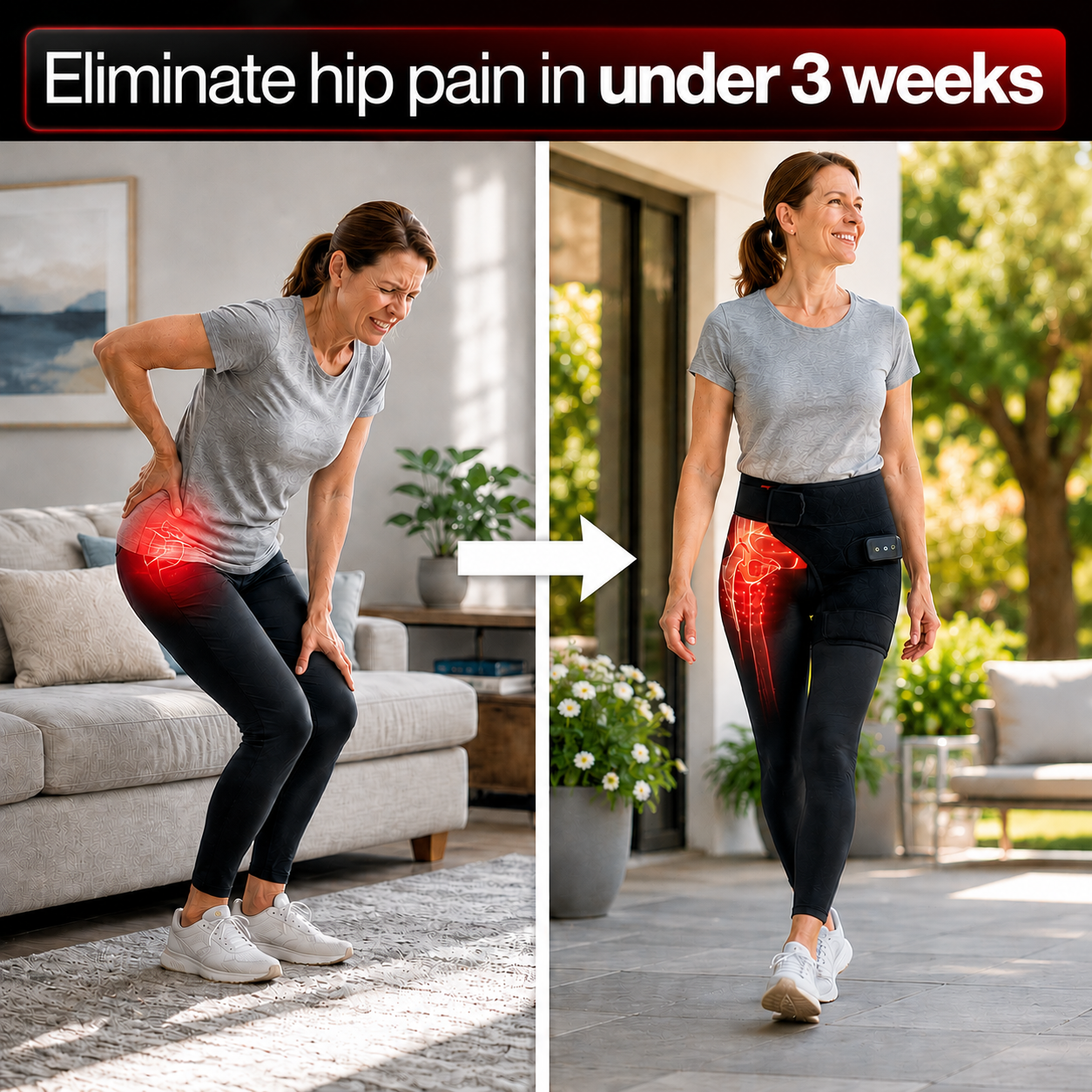 Premium Hip Support Belt 4-in-1
