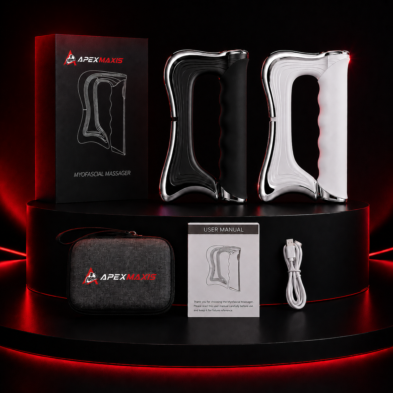Apexmaxis™ Massage Tool — EMS + Vibration + Heat