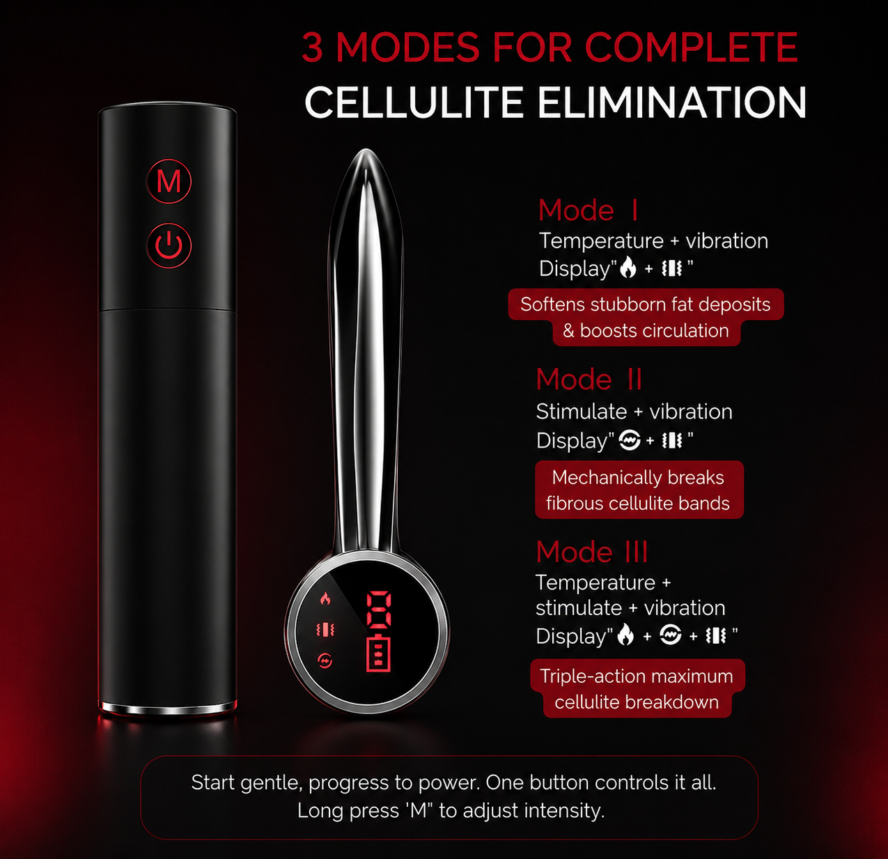 Apexmaxis™ Massage Tool — EMS + Vibration + Heat